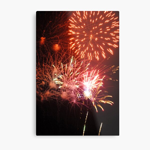 Fireworks! (2) Rockets' Red Glare Metal Print