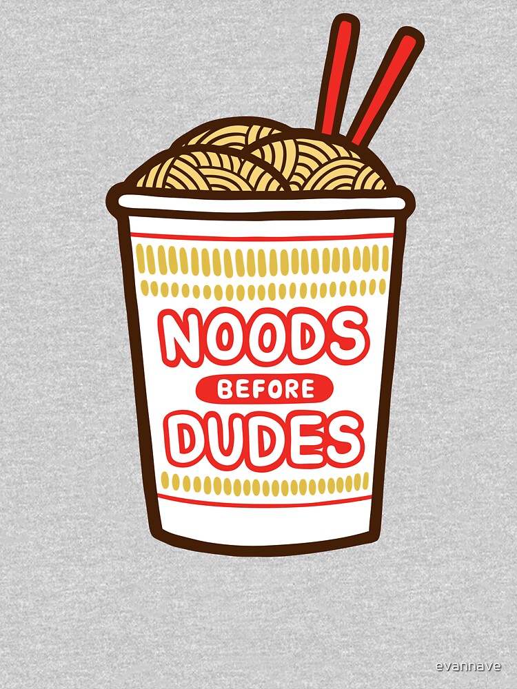 Noods Before Dudes in pink by evannave