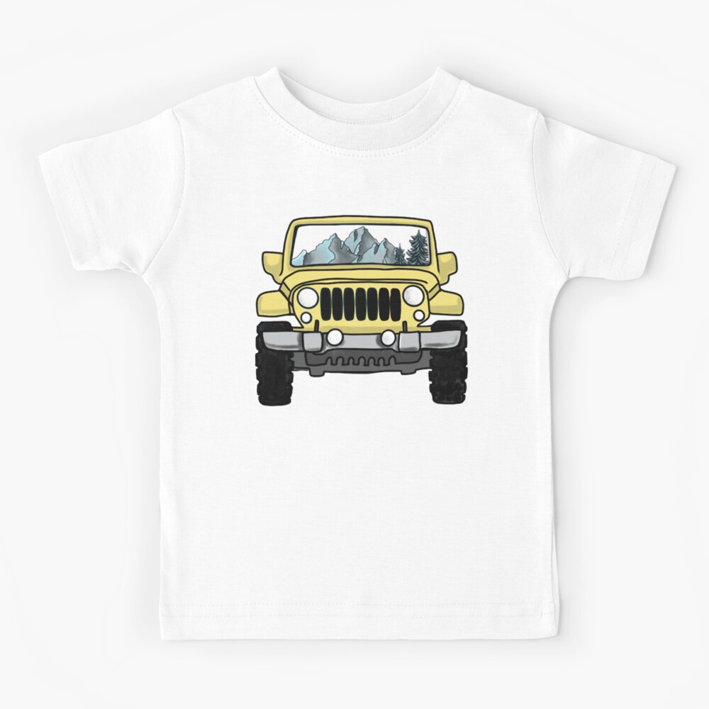 yellow kids jeep