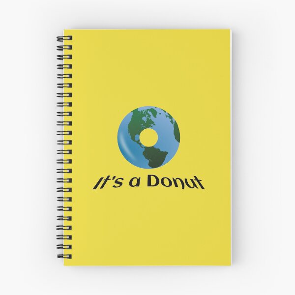 Aperçu de l'œuvre La Terre n’est pas plate – c’est un beignet ! créée et vendue par tribbledesign.