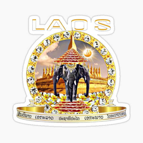 Laos Art Sticker