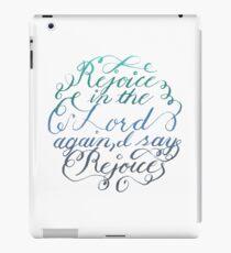Rejoice in the Lord Always - color iPad Case/Skin