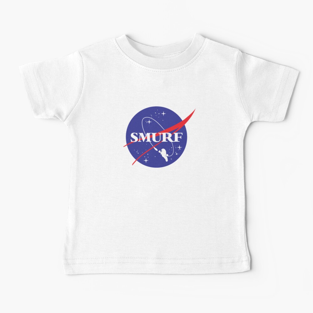 Smurf NASA Logo Parody Baby T-Shirt