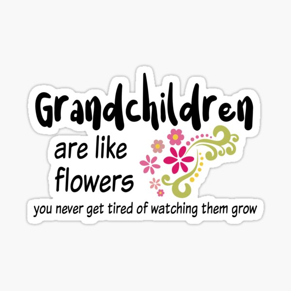 grandchild 5.75" I LOVE MY GRANDKIDS vinyl decal sticker. 