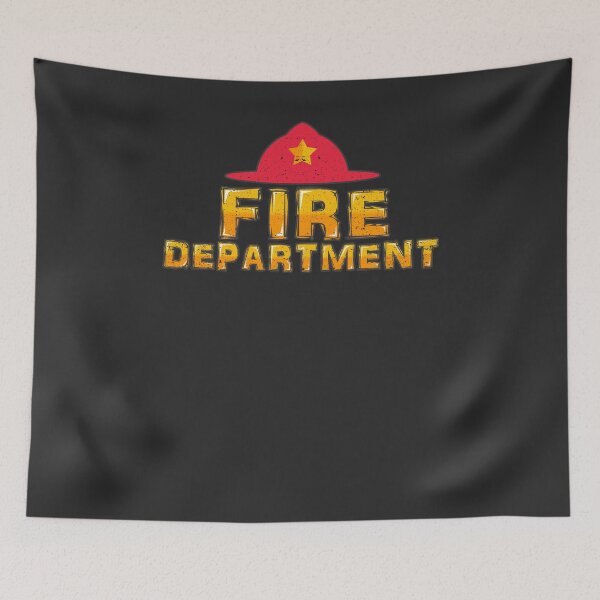 Item preview, Cute Fire Department with fireman Hat Design designed and sold by fermo.