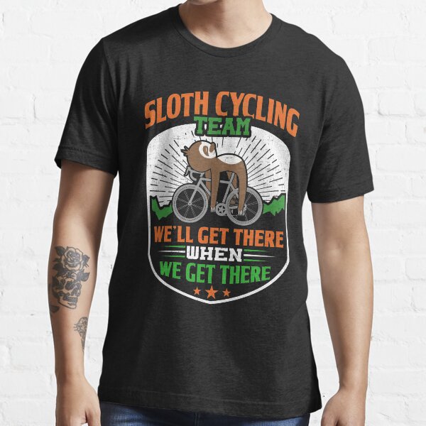 sloth cycling t shirt