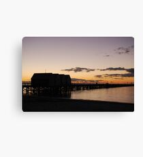 Busselton Jetty at sundown Canvas Print