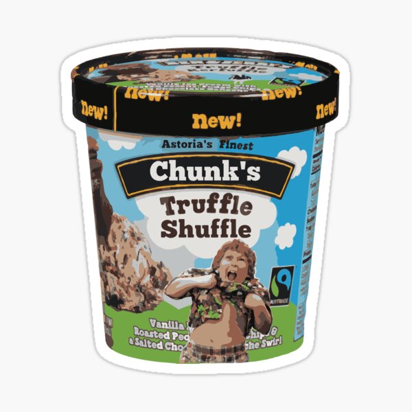 Helado De Trufado De Chuff Truffle Pegatina