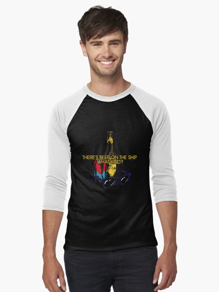 Thumbnail 1 of 3, Baseball ¾ Sleeve T-Shirt, What kind of beer? designed and sold by ChristosEllinas.