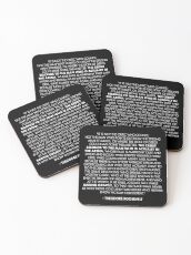 The Man in the Arena / Daring Greatly Quote - Theodore Roosevelt Coasters