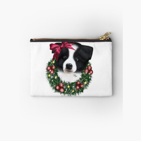 Item preview, Border Collie Christmas Puppy designed and sold by Amy Collett.