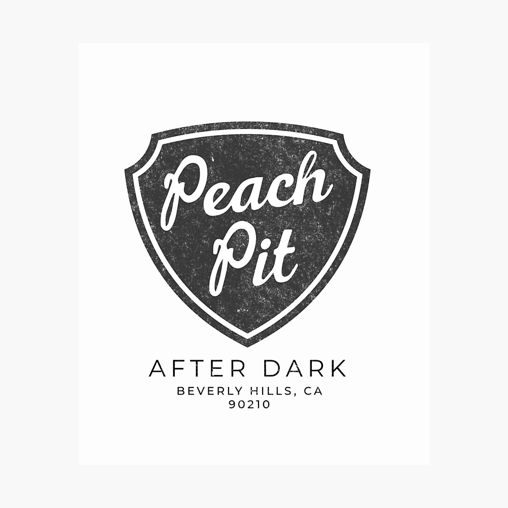 Peach Pit After Dark Poster By Primotees Redbubble