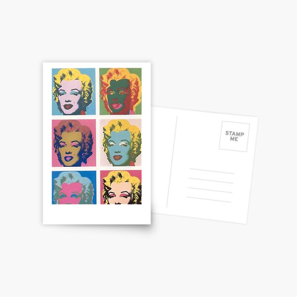 Marilyn Monroe by Andy Warhol Postcard