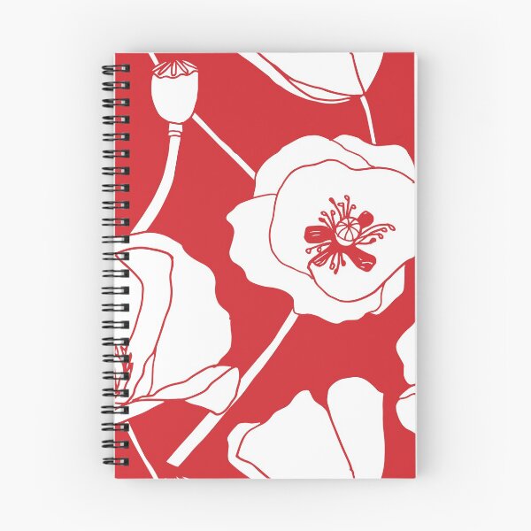 Item preview, Drawing of Poppies in Red and White designed and sold by KShedenhelm.