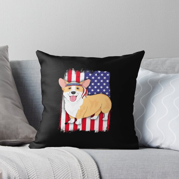 Item preview, American Flag Corgi 4th of July T-Shirt Women Kids Dog USA designed and sold by 14thFloor.
