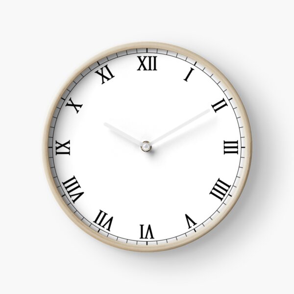 Roman Numeral Clock Face Clock
