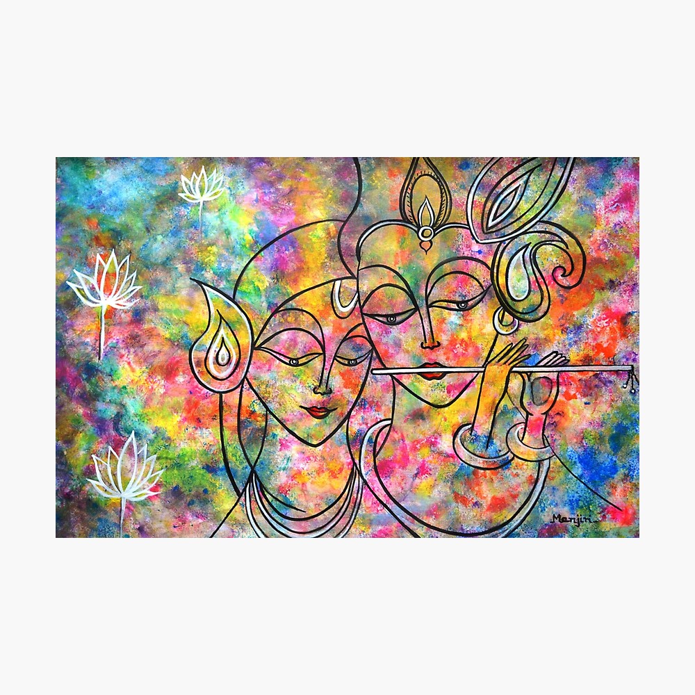 Radha Krishna Holi Abstract I