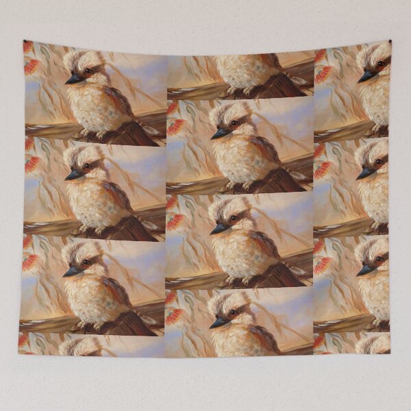 Item preview, kookaburra on fence designed and sold by GlenJohnson.