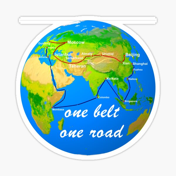 one belt one road Sticker