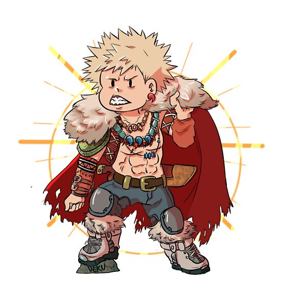 "BNHA Bakugo Katsuki Fantasy AU" Poster by kikokayk | Redbubble