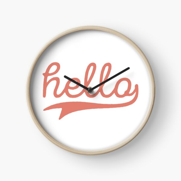 „hello" Typo Uhr