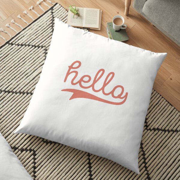 „hello" Typo Bodenkissen