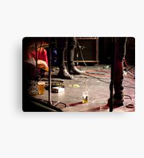 Mid-gig refreshments... Canvas Print