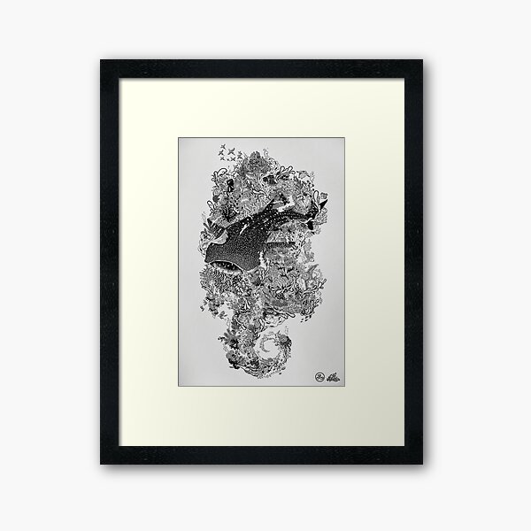 Whale Shark by Lei Melendres Framed Art Print