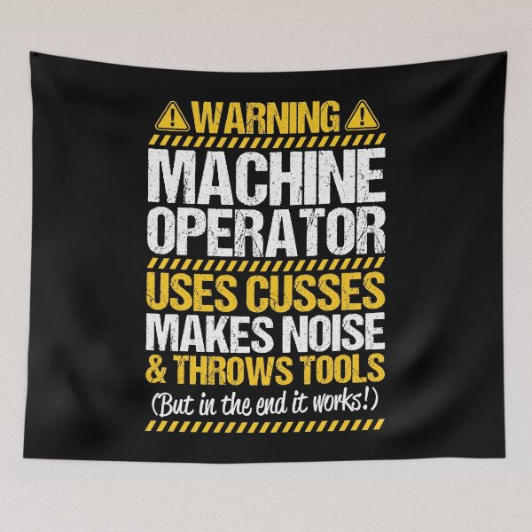 Item preview, Machine Operator Machinist Warning Gift Present designed and sold by Krautshirts.