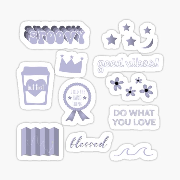 "Light purple Sticker Pack" Sticker by The-Goods | Redbubble
