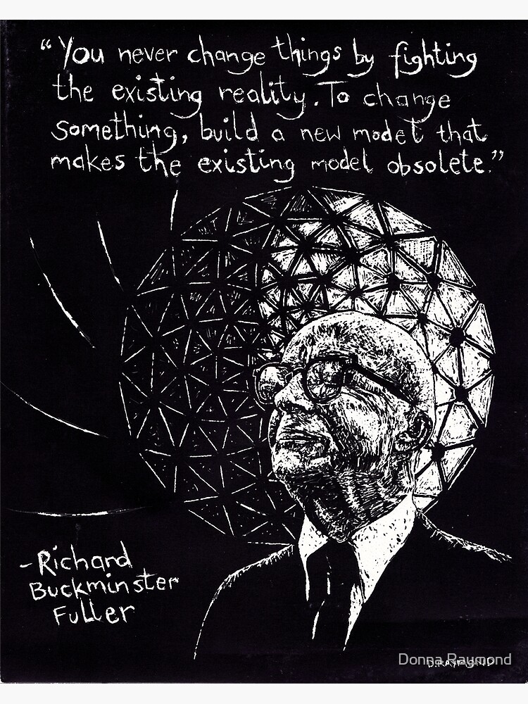 Disover "Richard Buckminster Fuller" Premium Matte Vertical Poster