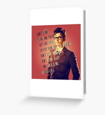DON'T BLINK!! Greeting Card