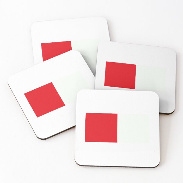 Item preview, Two nearly perfect Squares - RED/White designed and sold by Hell-Prints.