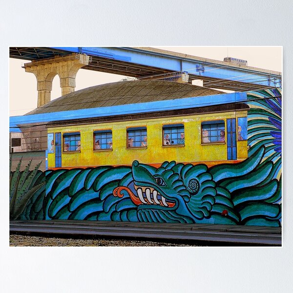 Item preview, Trainspotting in The Barrio designed and sold by paintingsheep.