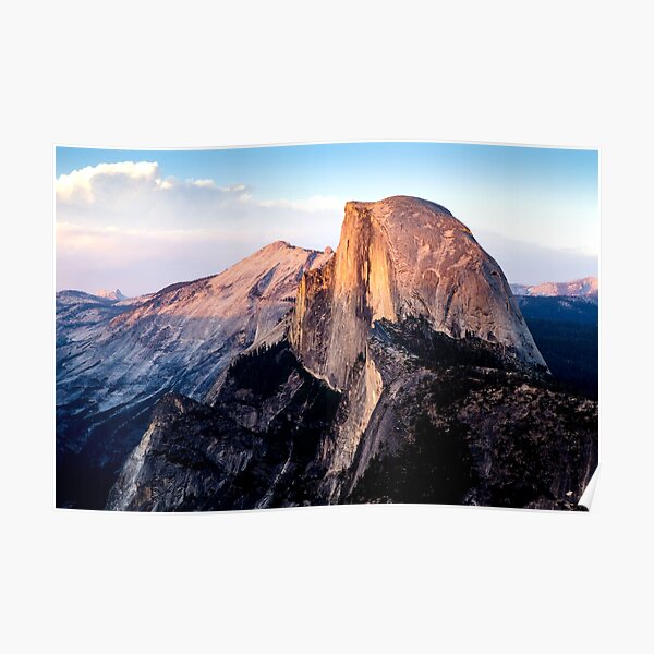 Yosemite Half Dome sunset Poster