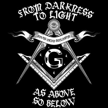 From Darkness to Light As Above So Below FreeMason | Sticker