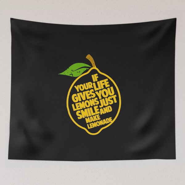 Item preview, If life gives you lemons, just smile and make lemonade positive inspirational quote  designed and sold by alenaz.