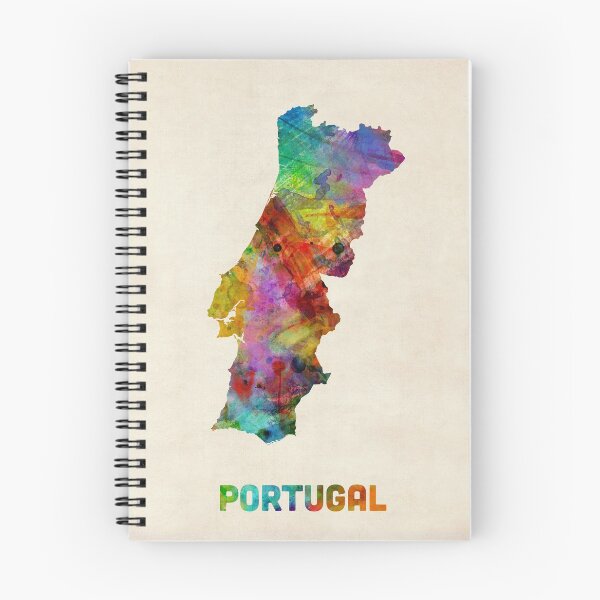 Item preview, Portugal Watercolor Map designed and sold by ArtPrints.