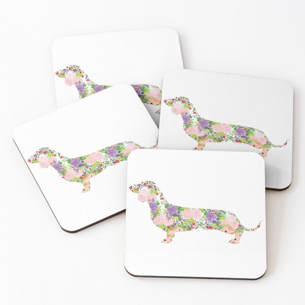 Item preview, Floral Dachshund designed and sold by tribbledesign.