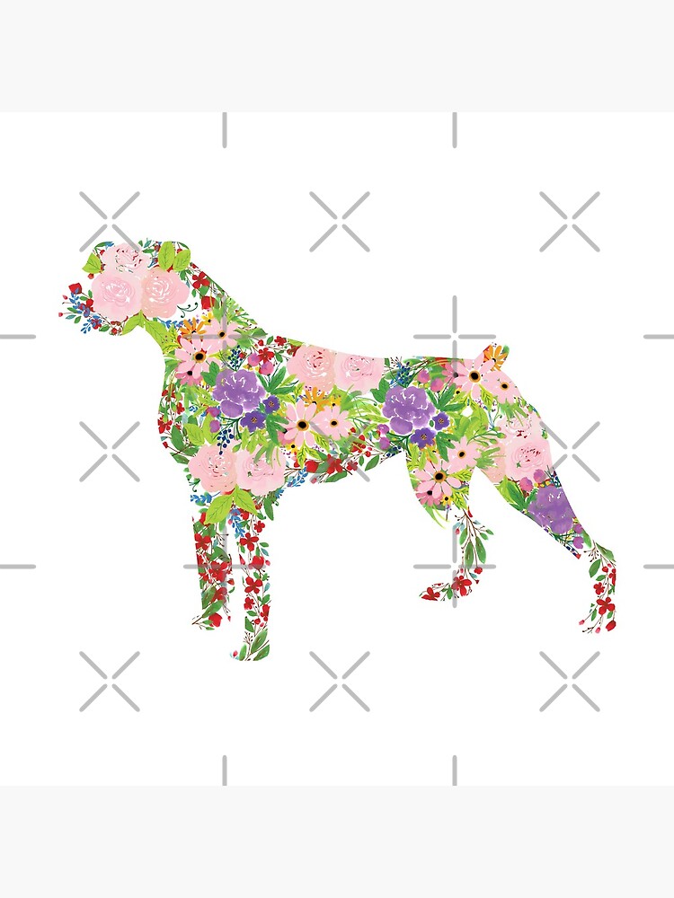 Floral Boxer by tribbledesign