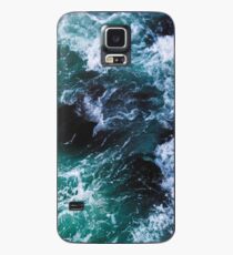 Blaue Meereswellen, Seephotographie, Meerblick Hülle & Klebefolie für Samsung Galaxy