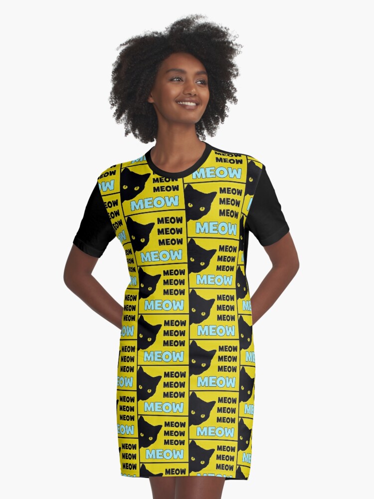 Roblox Cat Sir Meows A Lot Graphic T Shirt Dress By Jenr8d Designs Redbubble - roblox shirt with black hair