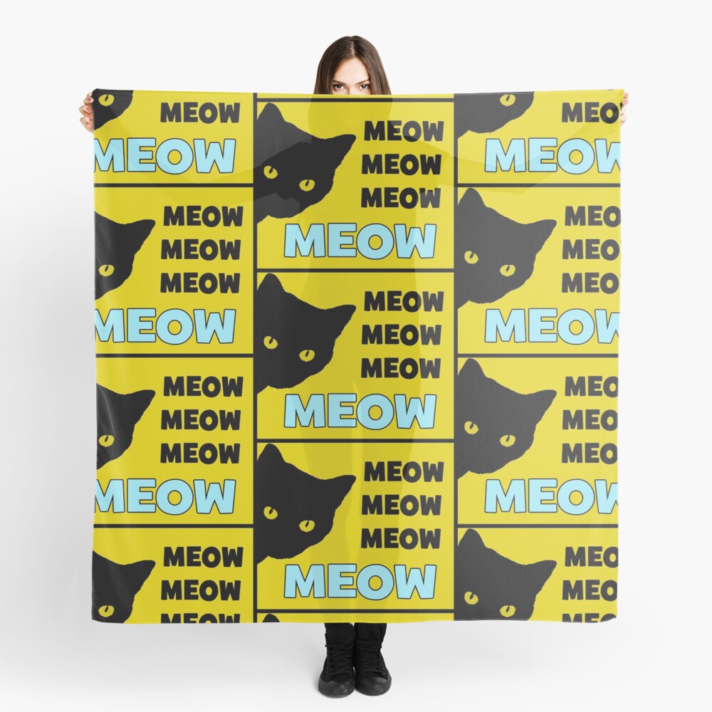 Roblox Cat Sir Meows A Lot Scarf By Jenr8d Designs Redbubble - cat scarf roblox