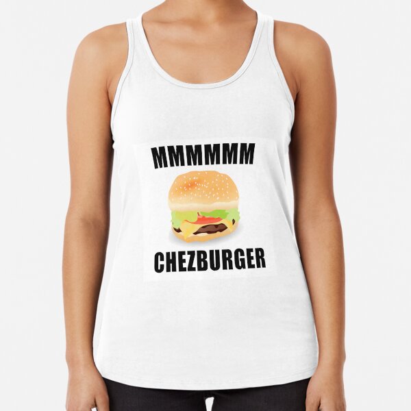 Cheeseburger Tank Tops Redbubble - deluxe burger roblox