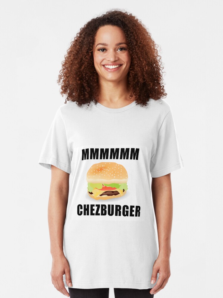 Roblox Mmm Chezburger T Shirt By Jenr8d Designs Redbubble - roblox mmm chezburger baby one piece by jenr8d designs redbubble