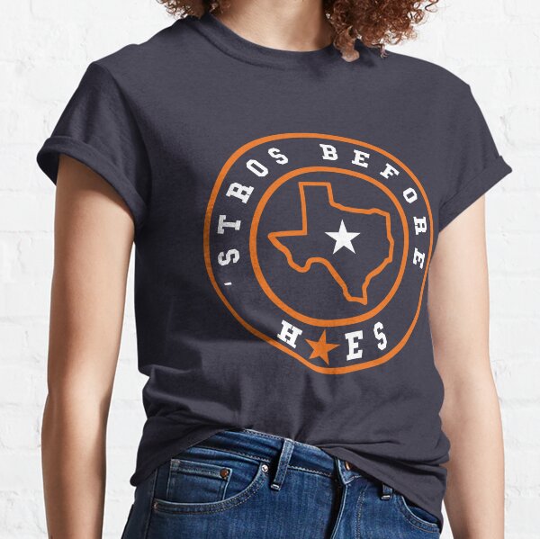 STROS BEFORE HOES Houston Baseball throwback Astro shirt-TH – TEEHELEN