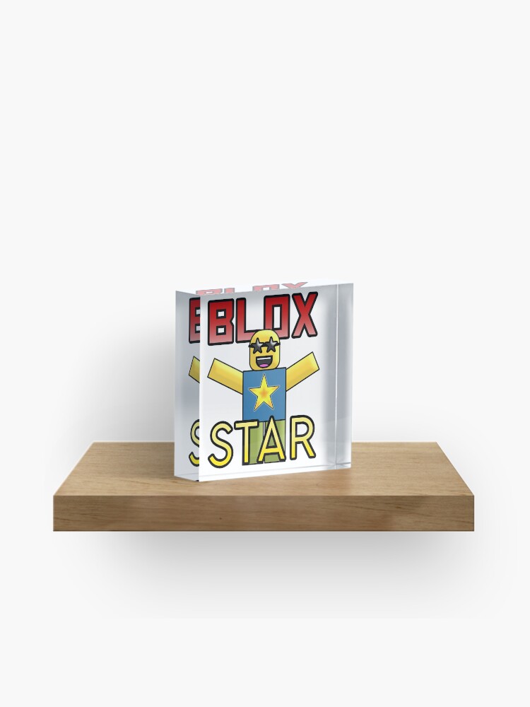 Roblox Blox Star Acrylic Block By Jenr8d Designs Redbubble - roblox blox star mug by jenr8d designs redbubble