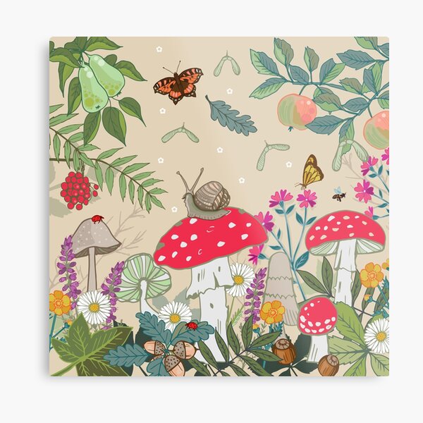 Toadstool Woods Metal Print