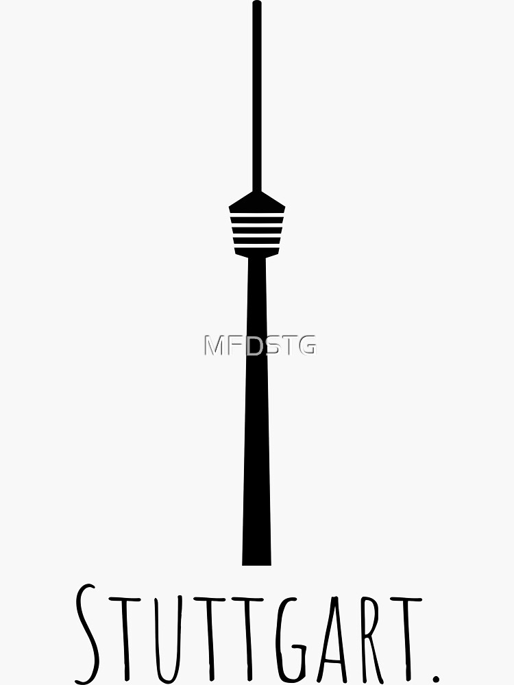 "Fernsehturm Stuttgart" Sticker von MFDSTG Redbubble "Fernsehturm Stuttgart" Sticker von MFDSTG Redbubble