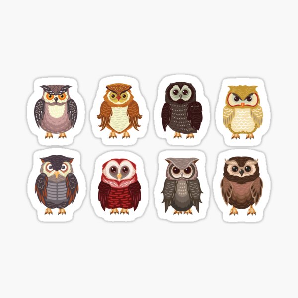 Owls Sticker